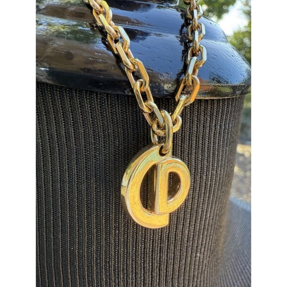 Christian Dior Gold CD Logo Charm Vintage Bracelet CD Clasp - Picture 2 of 9
